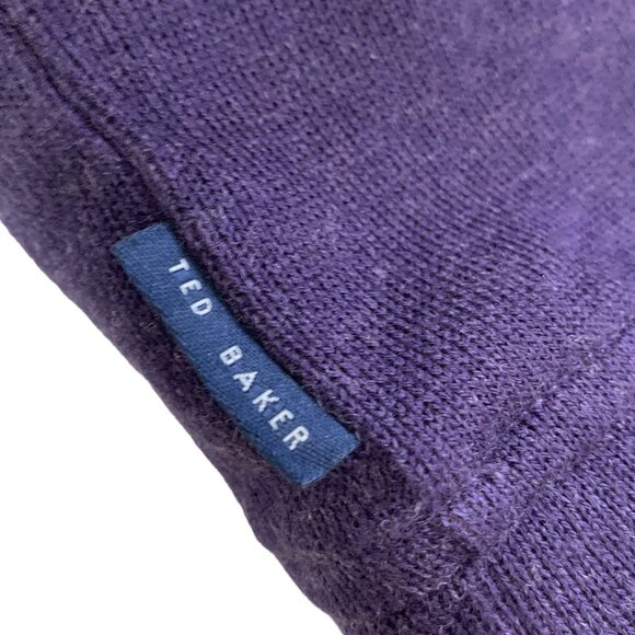 Ted Baker London Valerio Purple 1/4 Zip kit Pullover - Picture 8 of 10